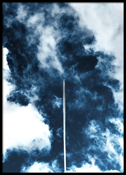 Airplane in Sky Poster in der Gruppe Poster / Naturmotive bei Desenio AB (11822)