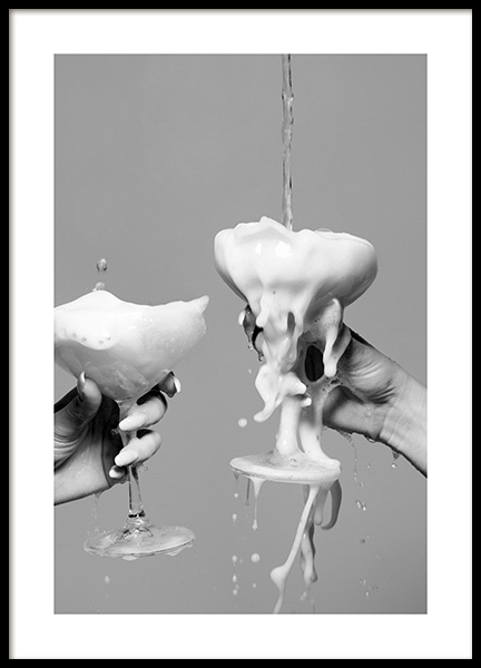 Pouring Champagne Poster