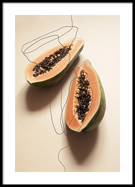 Papayas Poster in der Gruppe Poster / Küchenposter bei Desenio AB (12820)