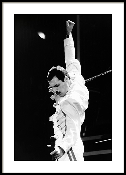 Freddie Mercury Poster in der Gruppe Poster / Ikonische Fotografien bei Desenio AB (13580)