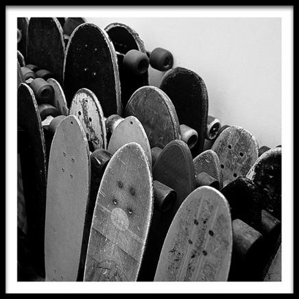 Rows Of Skateboards Poster in der Gruppe Poster / Kinder bei Desenio AB (2067)