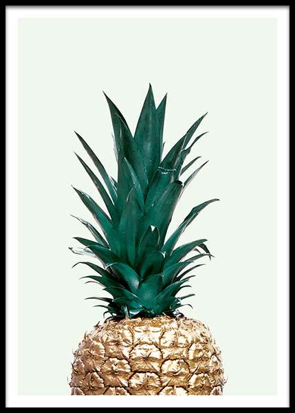Green Pineapple, Poster in der Gruppe Poster / Kunstdrucke bei Desenio AB (8210)