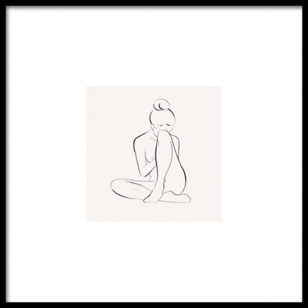Bare Skin Illustration Poster in der Gruppe Poster / Kunstdrucke bei Desenio AB (8914)