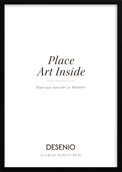 Metallrahmen schwarz, 21x30