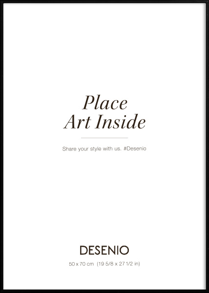 Metallrahmen schwarz, 50x70