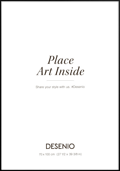 Metallrahmen schwarz, 70x100