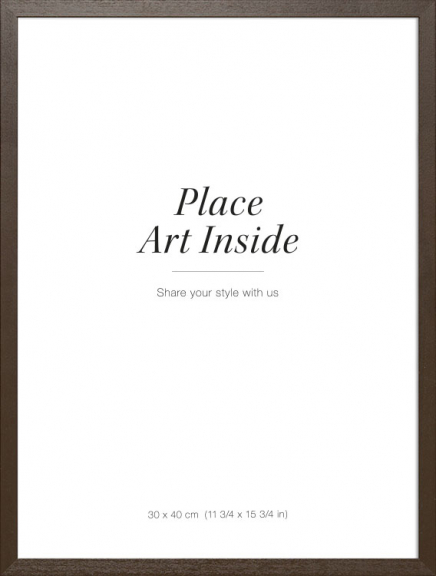 Bilderrahmen aus dunklem Holz, 30x40