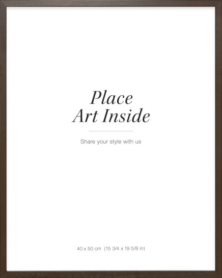 Bilderrahmen aus dunklem Holz, 40x50