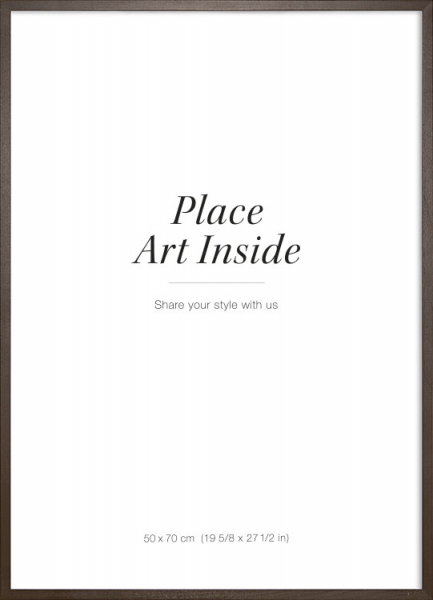 Bilderrahmen aus dunklem Holz, 50x70