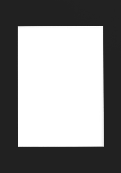 Passepartout schwarz, 70x100