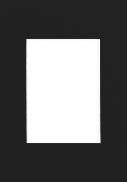 Passepartout schwarz, 21x30