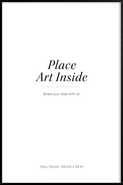 Bilderrahmen Schwarz, 100x150