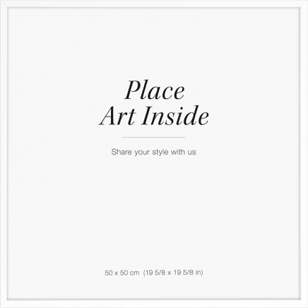 Bilderrahmen Weiß, 50x50