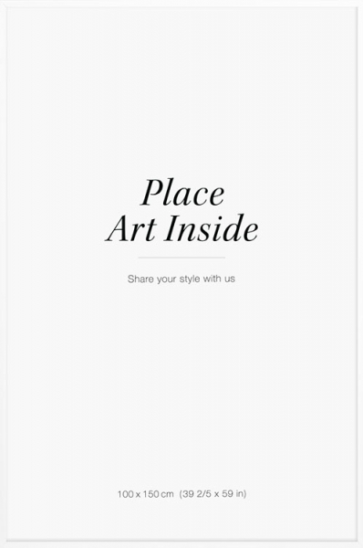 Bilderrahmen Weiß, 100x150