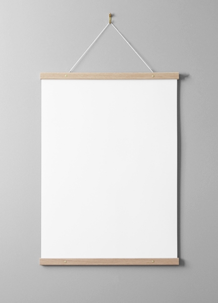 Posterleiste eiche 51 cm, schraubbefestigung