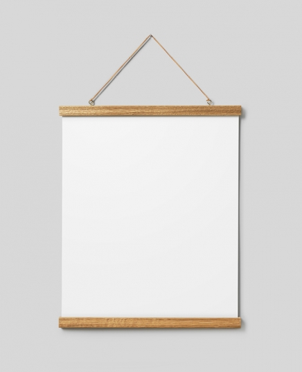 Posterleiste eiche 41 cm, magnetbefestigung