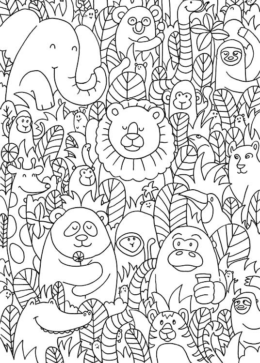 Jungle Friends Poster