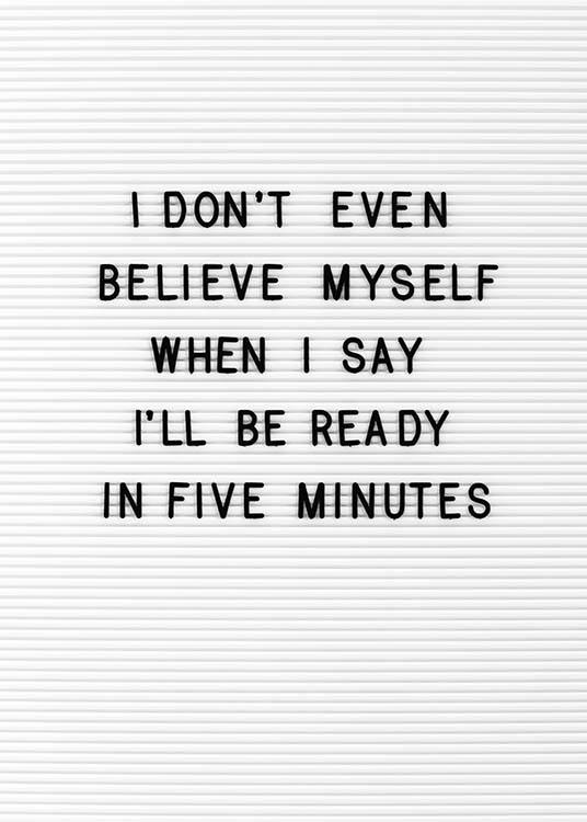 Five Minutes Poster / Humor bei Desenio AB (10357)