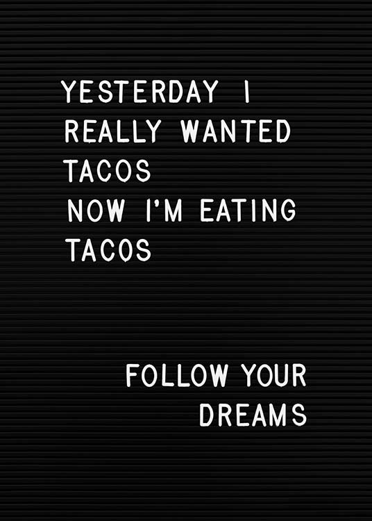 Taco Dreams Poster