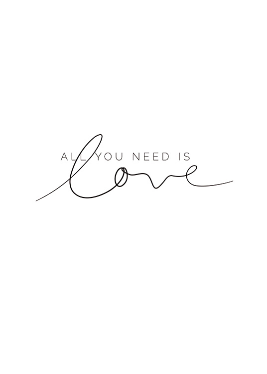 You Need Love Poster