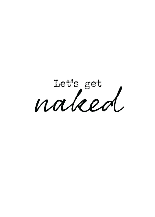 Get Naked Poster