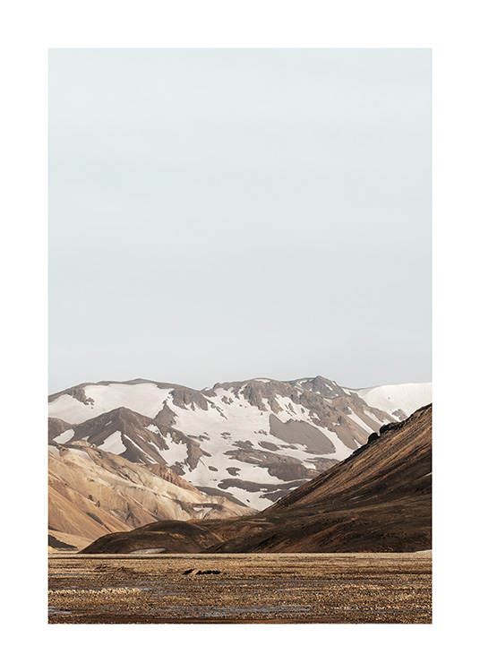 Iceland Mountains Poster