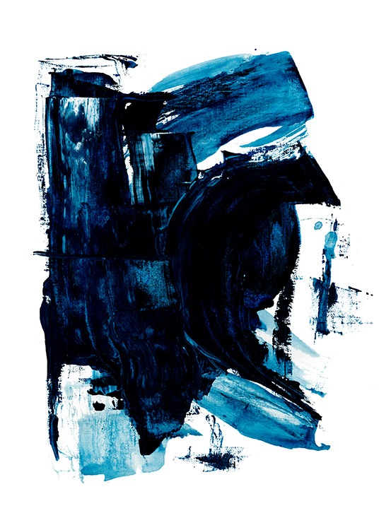 Blue Painting No2 Poster
