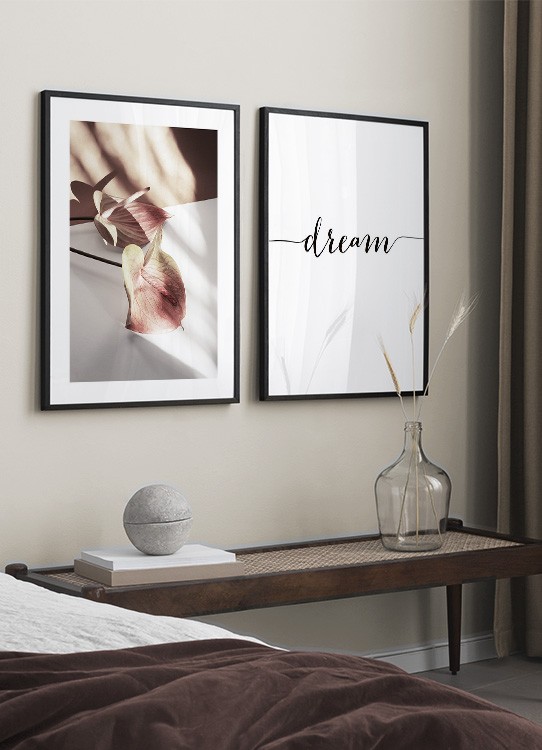 Peace Lilies Poster Rosa Friedenslilien Desenio At
