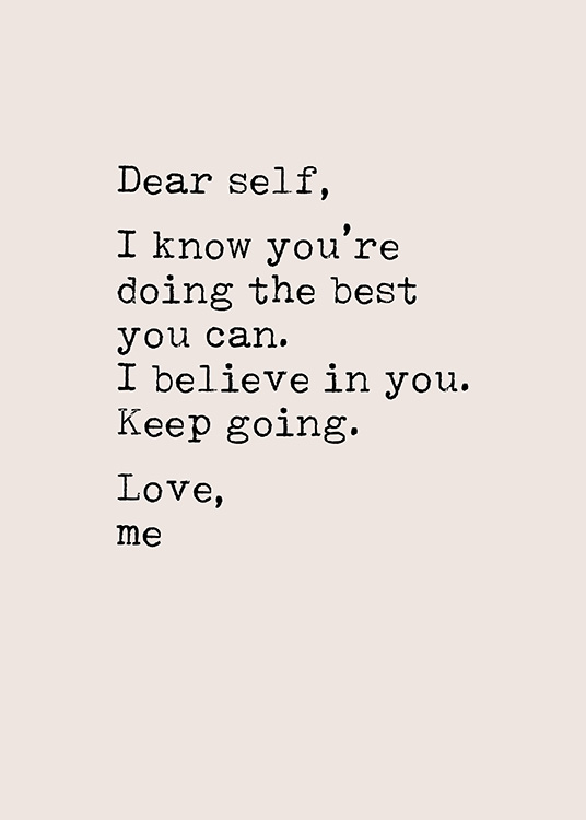 Dear Self Poster