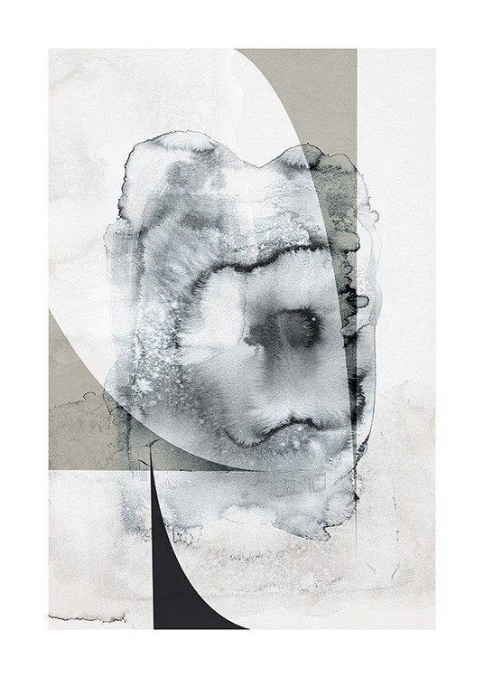 Ink Splash Abstract No1 Poster