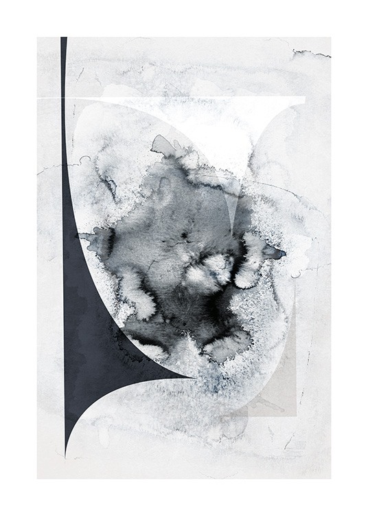 Ink Splash Abstract No2 Poster