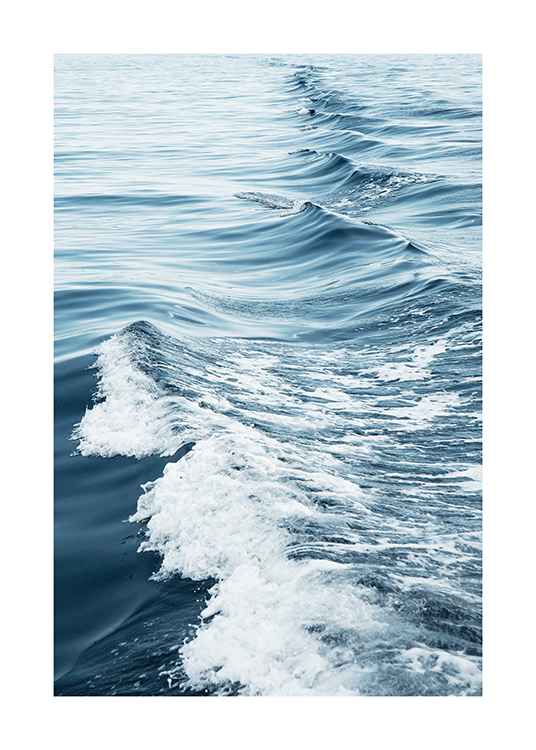 Waves Of The Sea Poster Blaue Wellen Desenio At