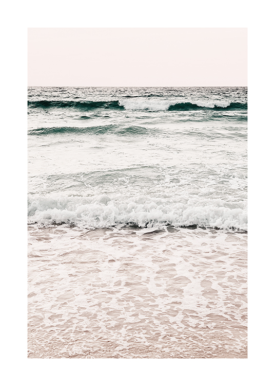 Calming Waves Poster Wellen Und Meeresschaum Desenio At