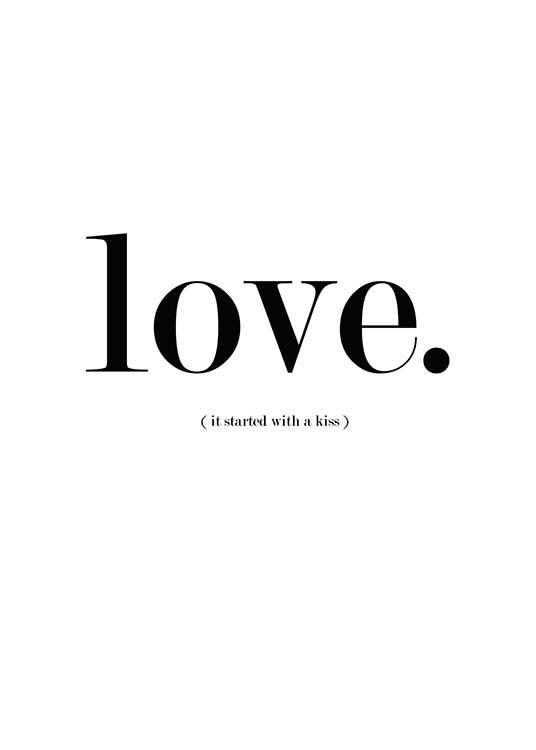 It Started With A Kiss Poster