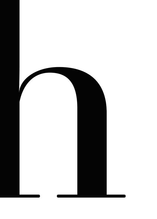Letter H Poster