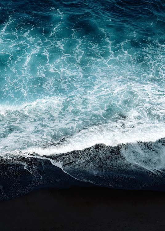 Beach Aerial Two Poster