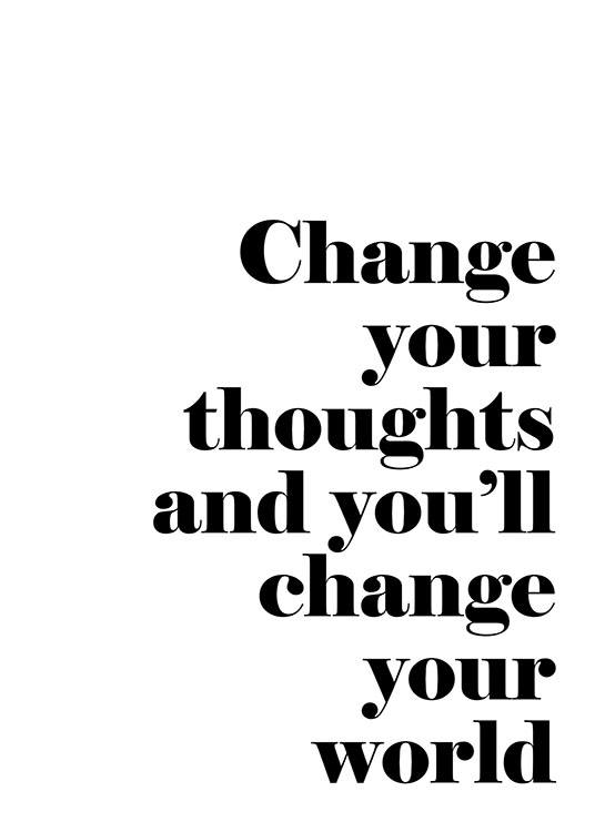 Change Your Thoughts, Poster