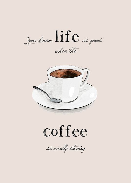 Strong Coffee, Poster
