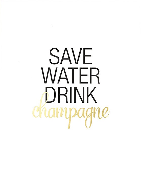 Save Water Gold, Poster