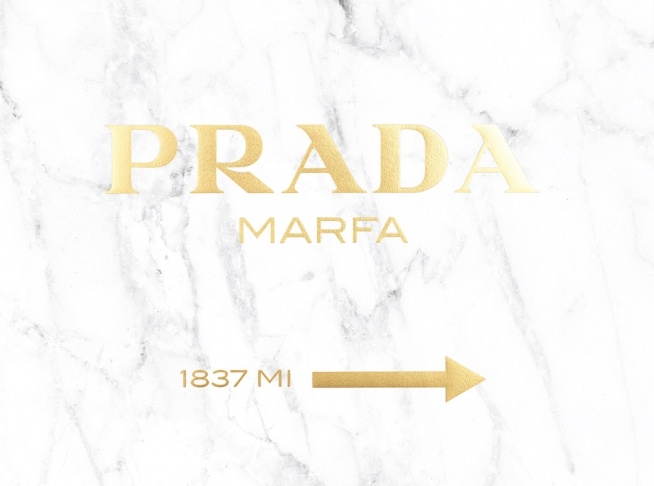 Prada Gold Marble, Poster