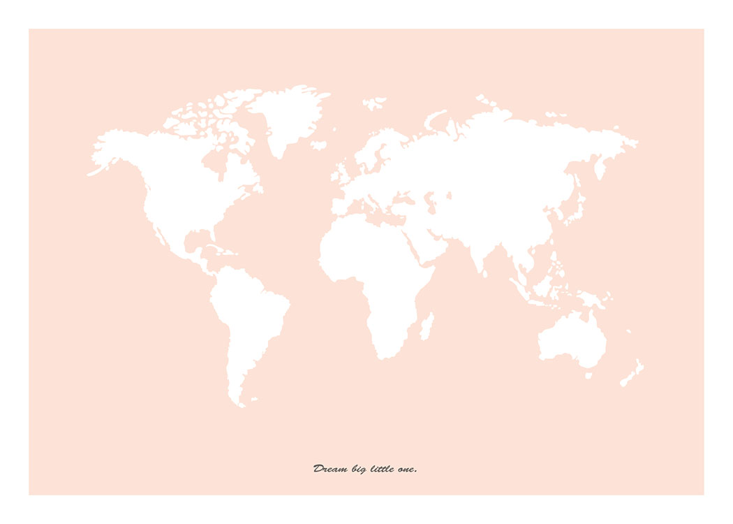 Dream Big Little One, Pink, Poster