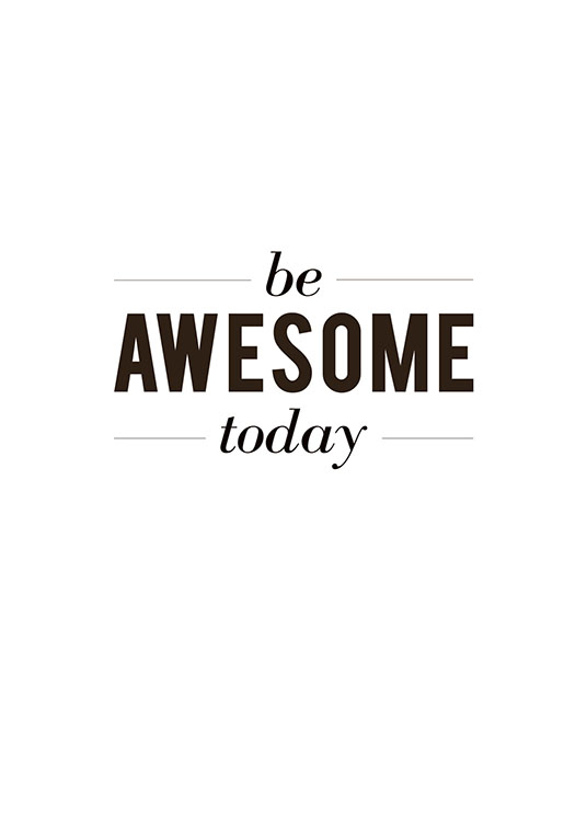 Be Awesome, Poster