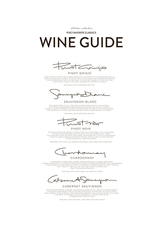 Five Wine Classics, Poster
