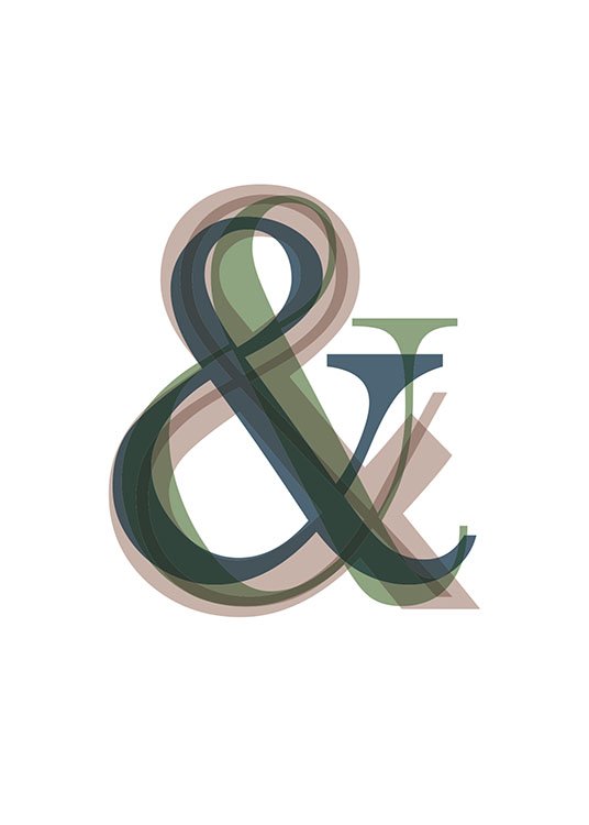 Ampersand Overlay Poster