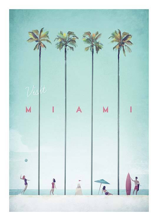 Miami Travel Poster