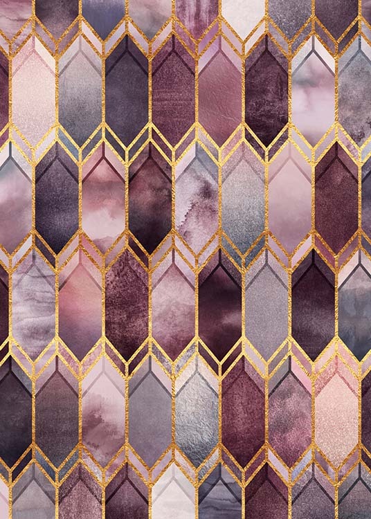 Dreamy Stained Glass Poster